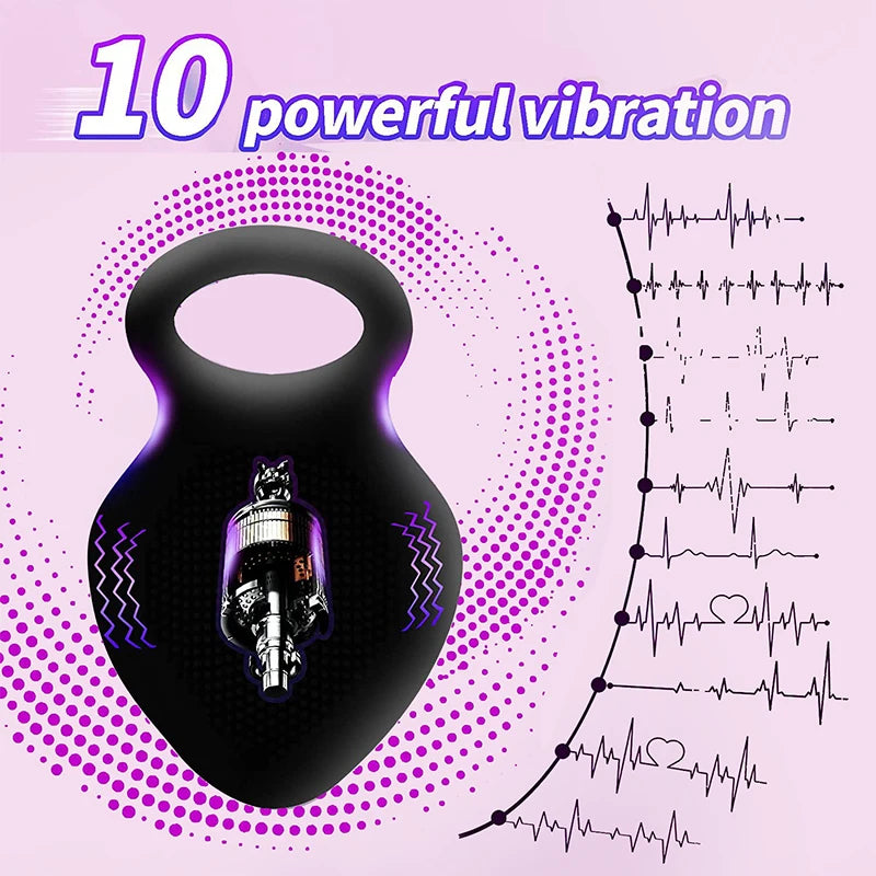 Penis Ring Vibrating Clitoris Stimulator man sex toys For Couple Vibro Delay Lick Vagina Orgasm Lock Fine Sleeve Vibrator