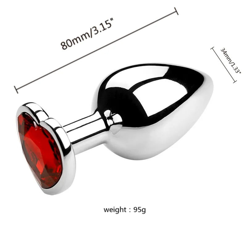 Diamond Metal Plug 3PCS S/M/L