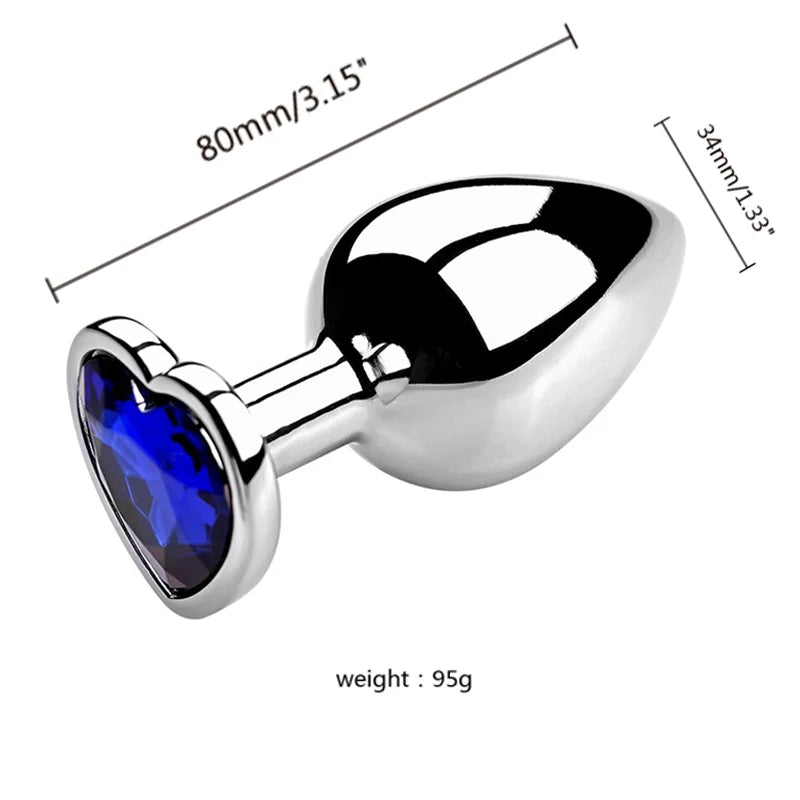 Diamond Metal Plug 3PCS S/M/L