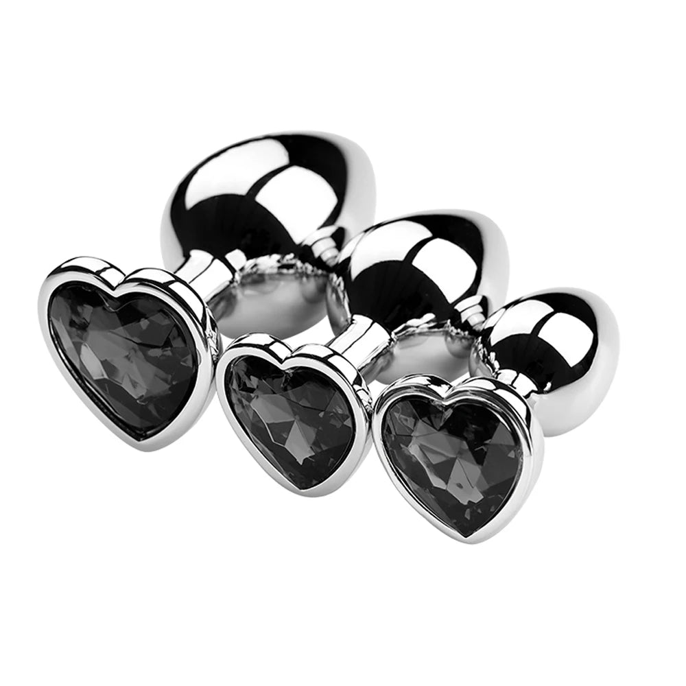 Diamond Metal Plug 3PCS S/M/L