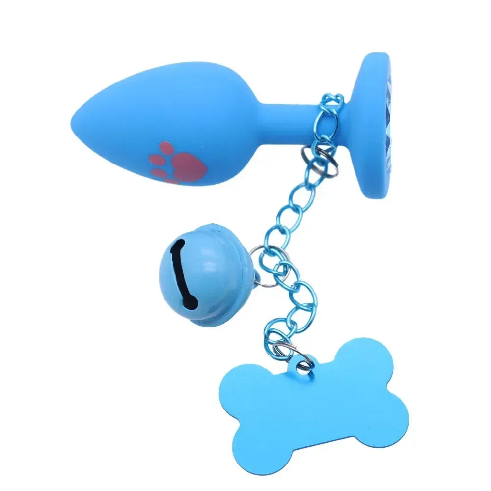 Woof Woof Anal Plug with Bell Chain