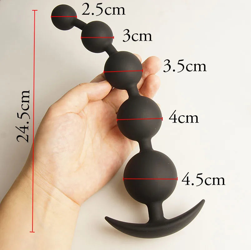 Basic Silicone Anal Beads Butt Plug