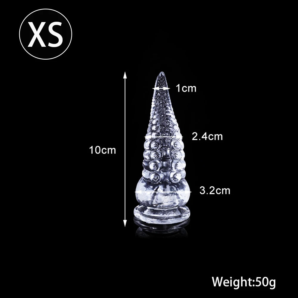 5Sizes Transparent Soft Dildo Octopus Tentacles Big Anal Plug Butt Plug Women Men Gay Masturbate Anus Stimulate Adult Sexy Toys