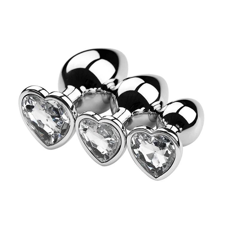 Diamond Metal Plug 3PCS S/M/L