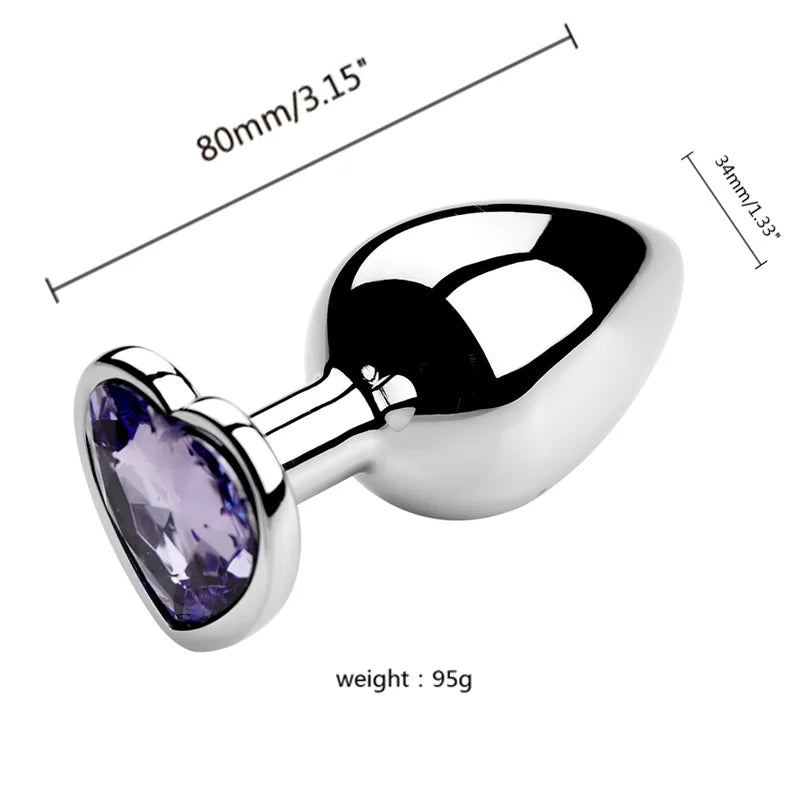 Diamond Metal Plug 3PCS S/M/L