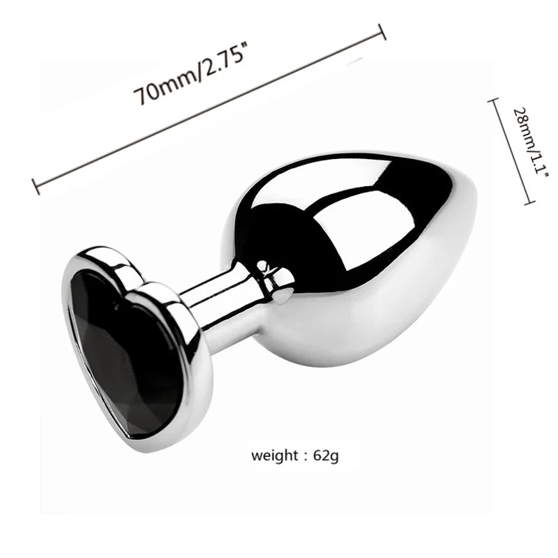 Diamond Metal Plug 3PCS S/M/L