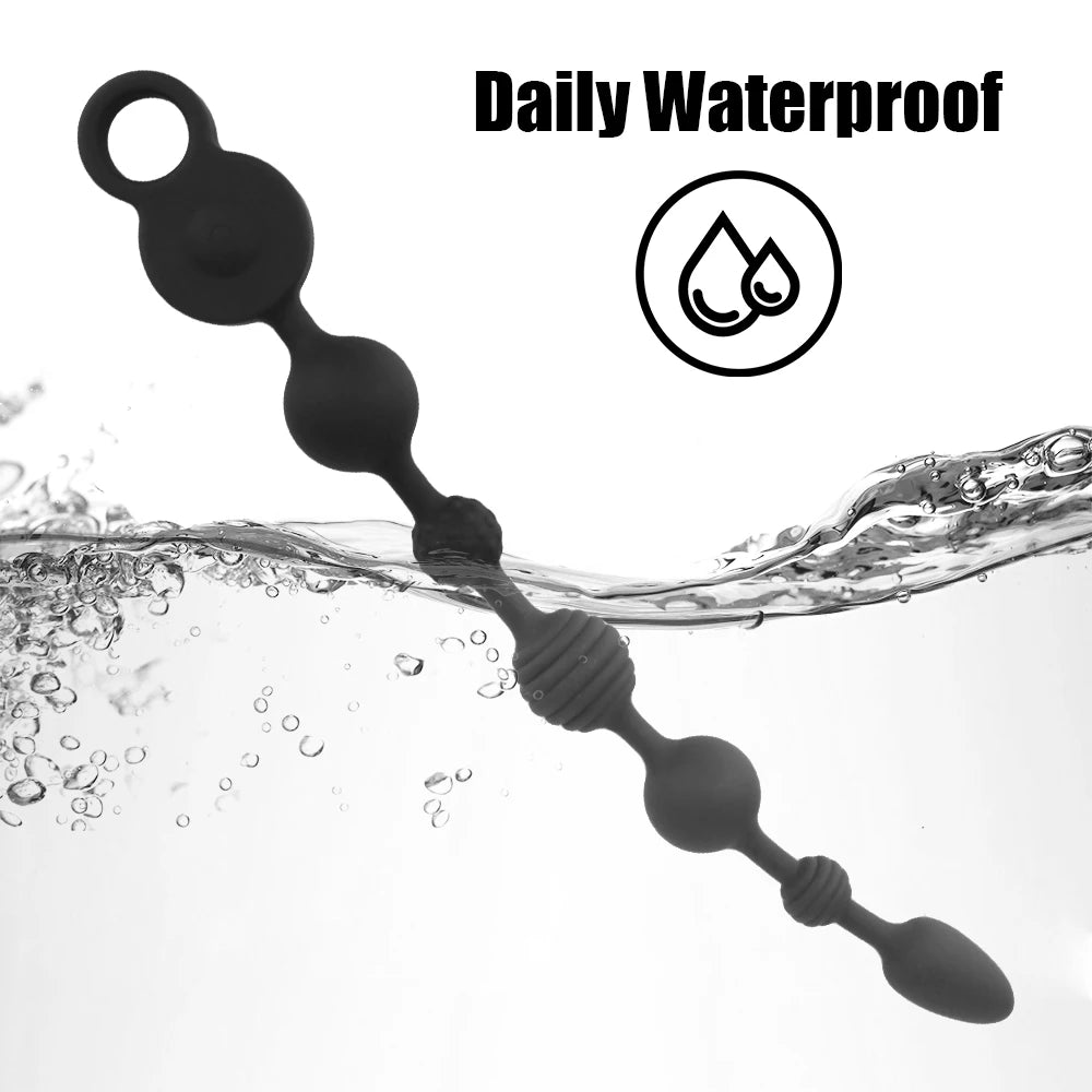 35/43cm Long Butt Plug Vibrators Anal Beads
