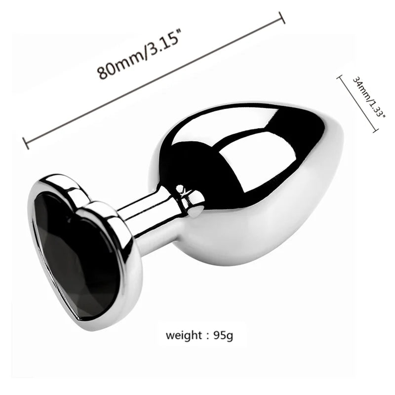 Diamond Metal Plug 3PCS S/M/L