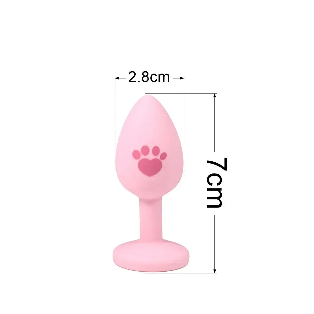 Woof Woof Anal Plug with Bell Chain
