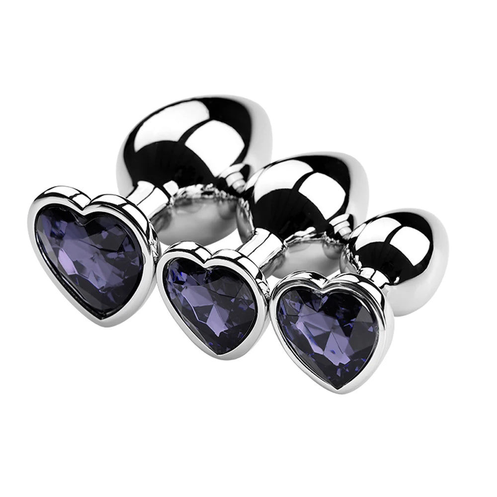 Diamond Metal Plug 3PCS S/M/L