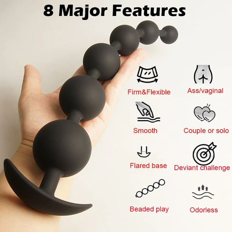 Basic Silicone Anal Beads Butt Plug