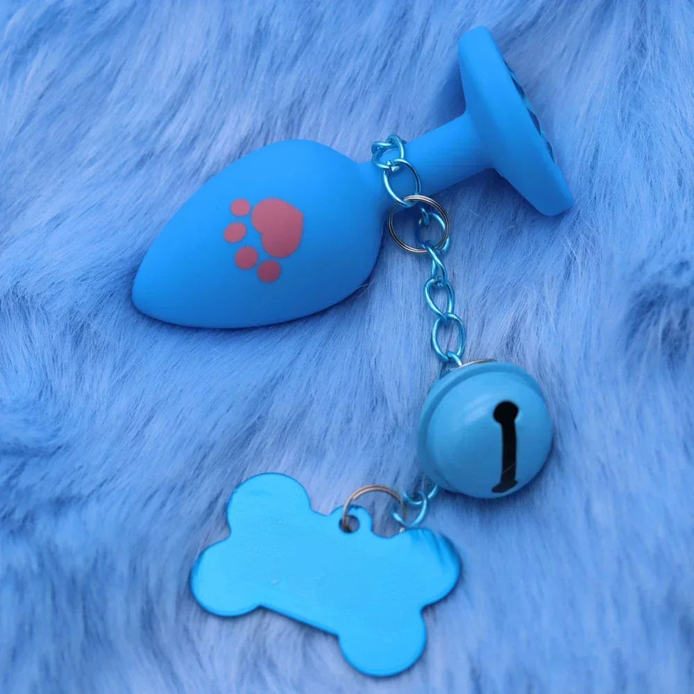 Woof Woof Anal Plug with Bell Chain