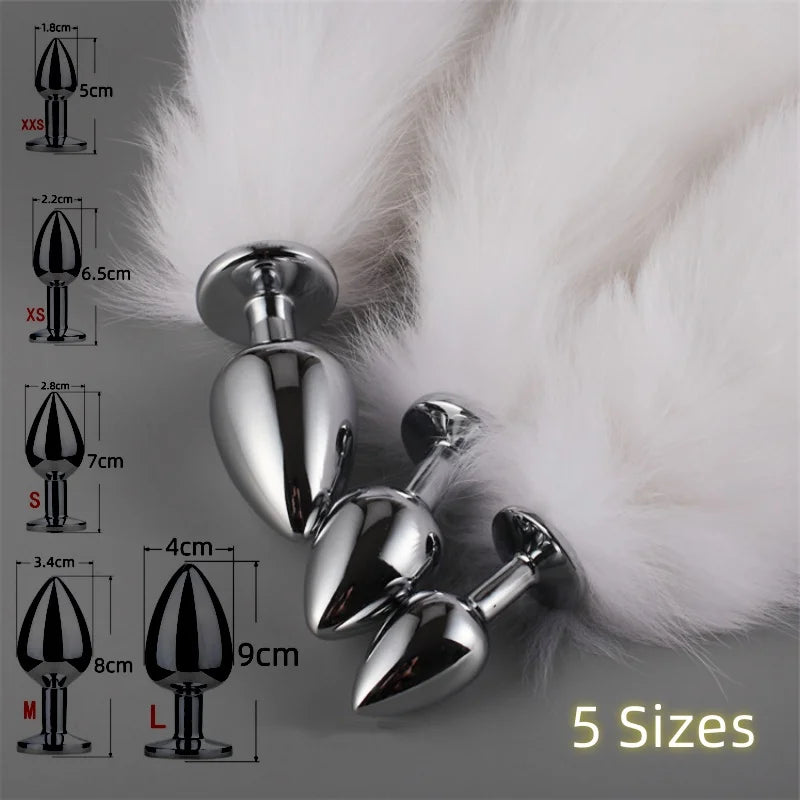 Fetish Fox Tail Plug 5 Sizes