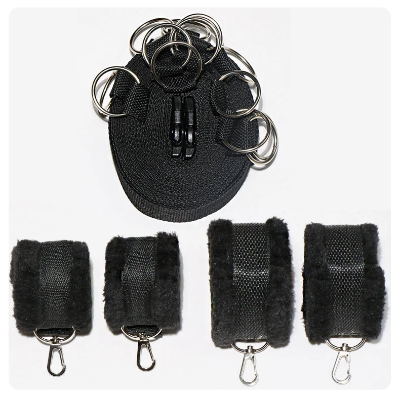 Nylon BDSM Couples Bed Restraint