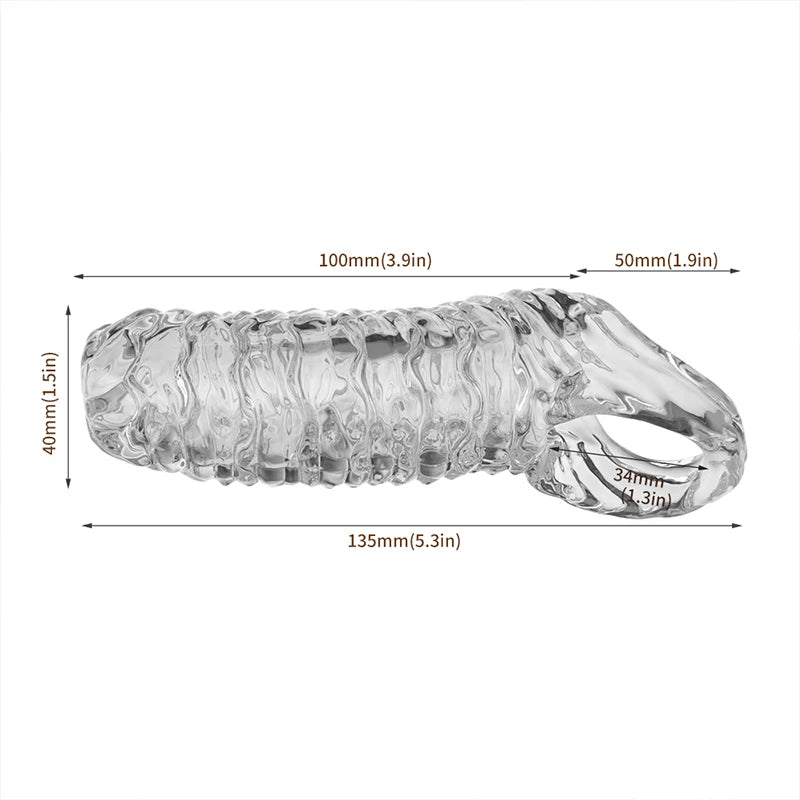 Cock Ring Reusable Penis Sleeve Sex Toys Condoms for Men Restriction Rings Pleasure Ring in The Clitoris Sperm Locking Condom 18