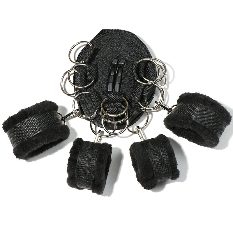 Nylon BDSM Couples Bed Restraint