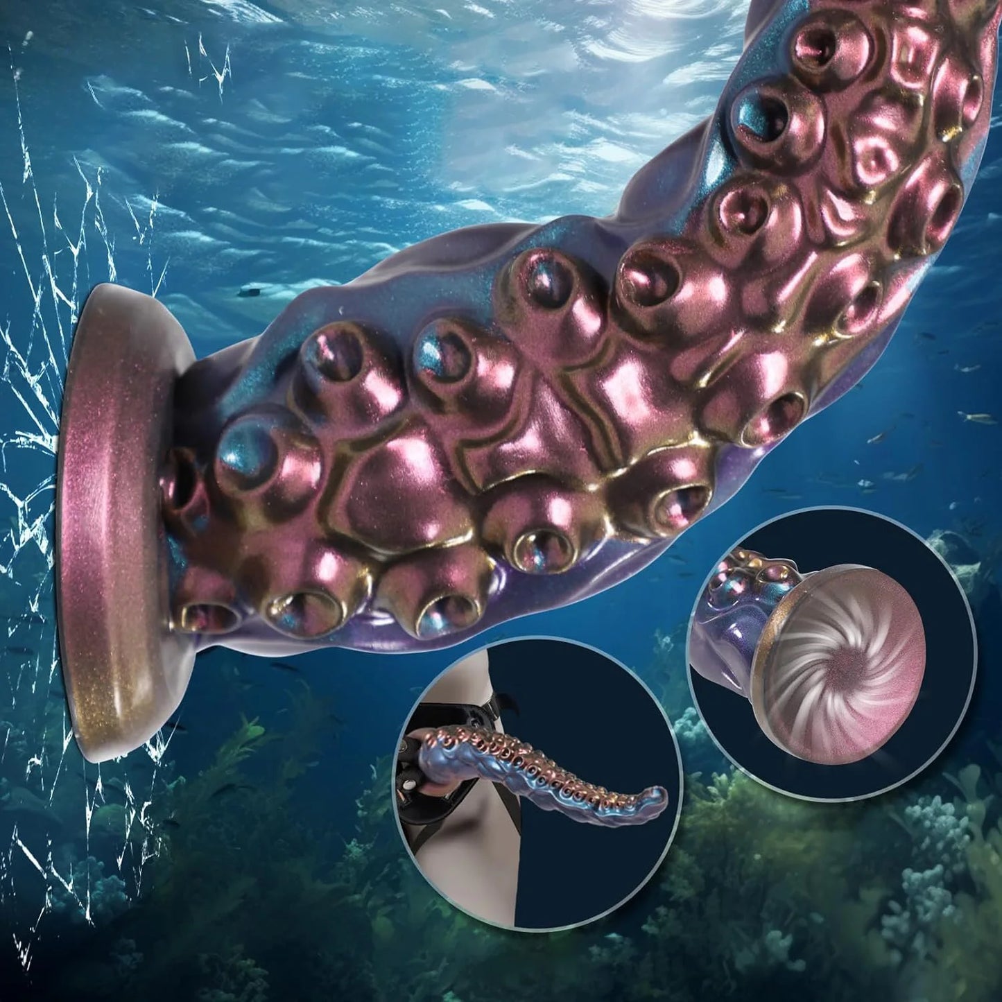 Metallic Tentacle Dildo