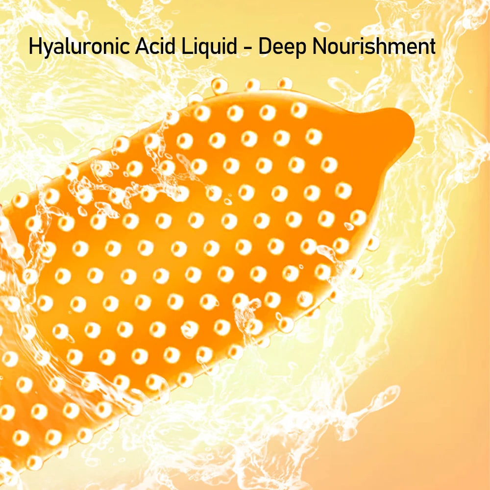 Hyaluronic Acid Condoms Cat Tongue Large Pellet Stimulate Penis Sleeves Ultra Thin Natural Rubber Latex Safer Sex Products