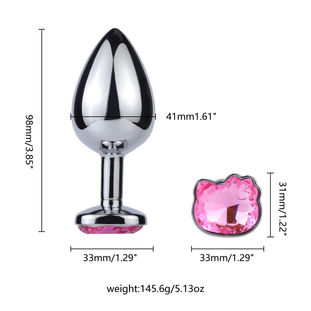 Kitty Jewel Face Butt Plug