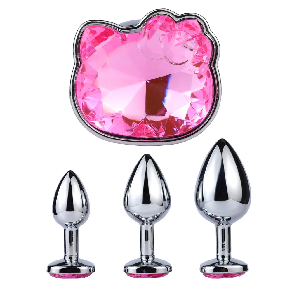Kitty Jewel Face Butt Plug