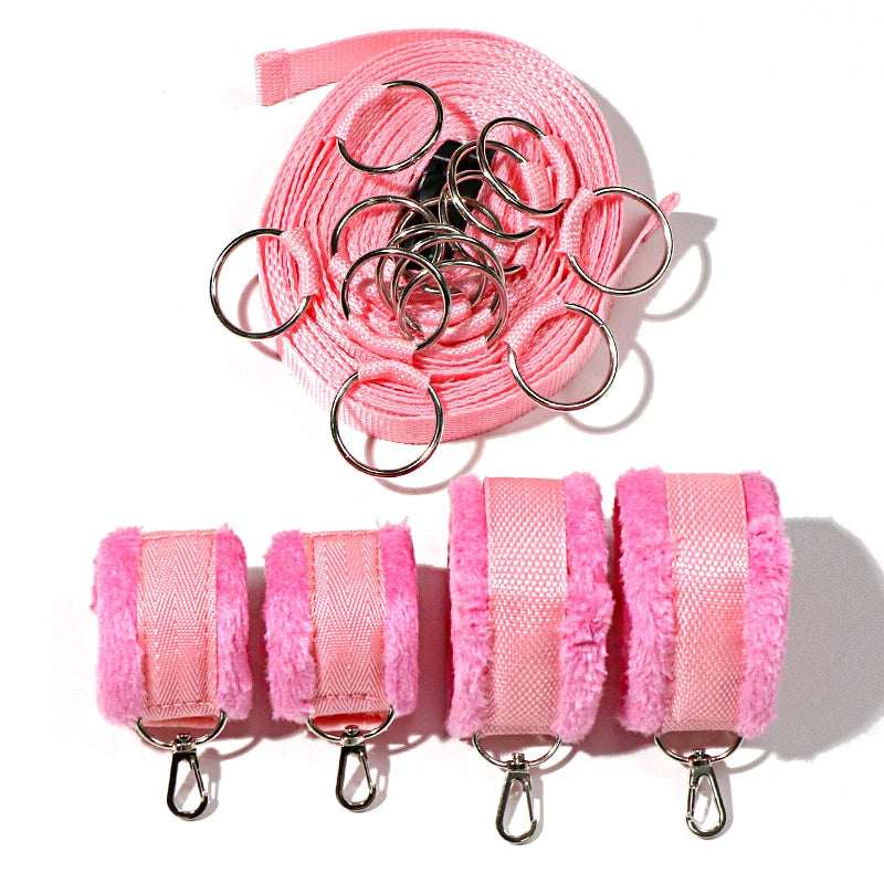 Nylon BDSM Couples Bed Restraint